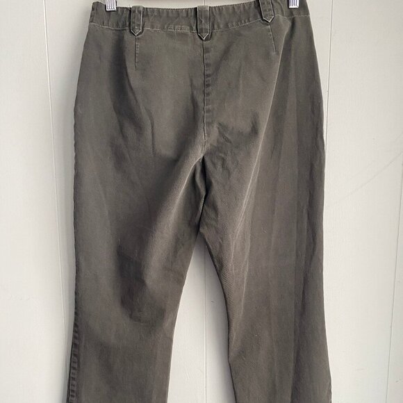 LL Bean Military Green Outdoor Hiking Favorite Fit Pants Women’s Size 12 M Tall - Picture 4 of 5